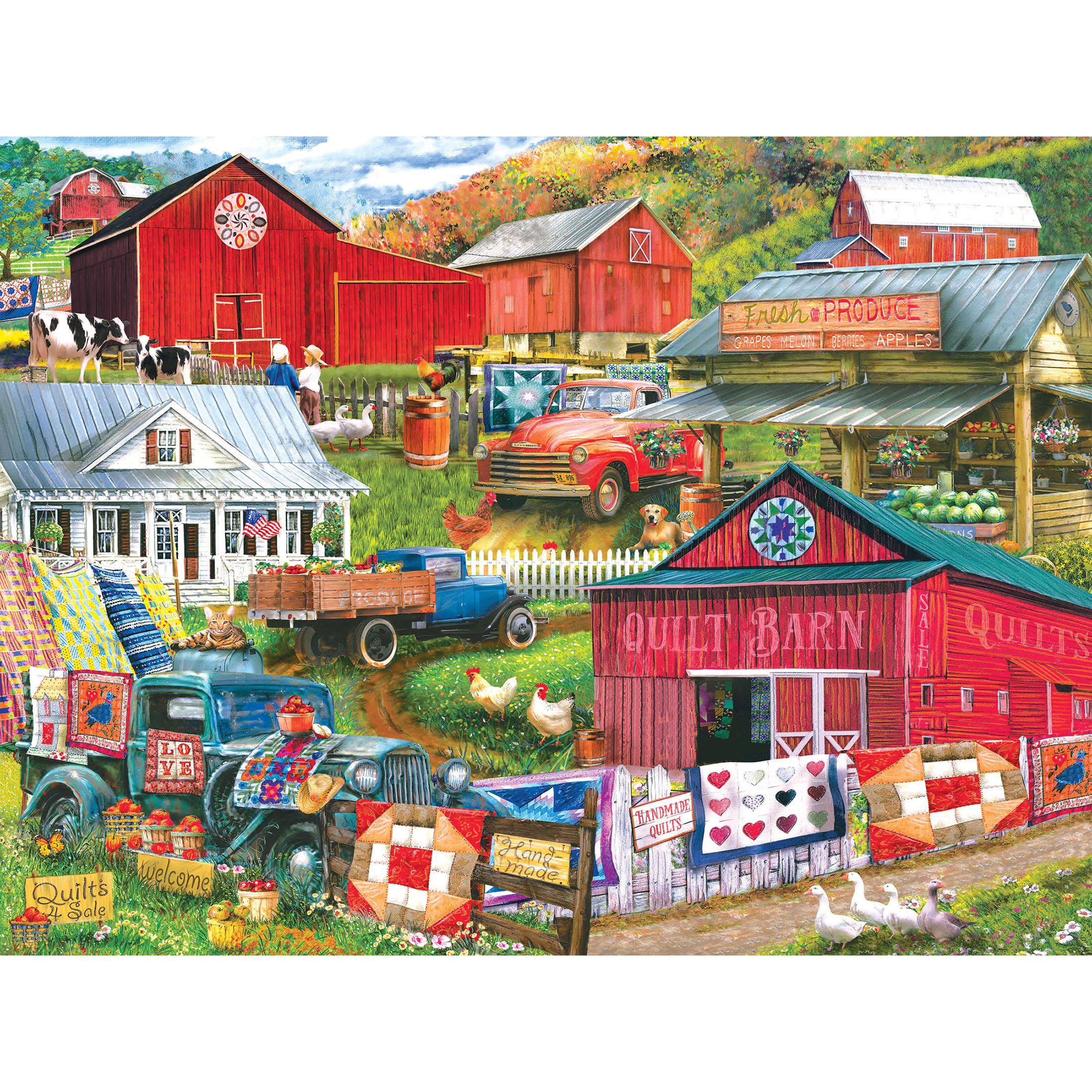 RoseArt Puzzle Collector Country Compilation 300-Piece Jigsaw Puzzle – 18x24 Inch Finished Size