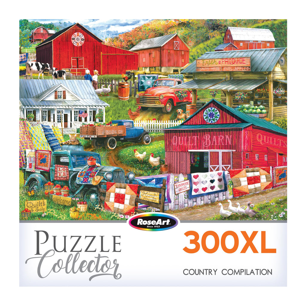RoseArt Puzzle Collector Country Compilation 300-Piece Jigsaw Puzzle – 18x24 Inch Finished Size