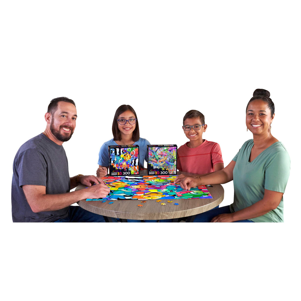 RoseArt Super Deep 3D Clownfish Magic II 300-Piece Jigsaw Puzzle – Lenticular Effect for Adults