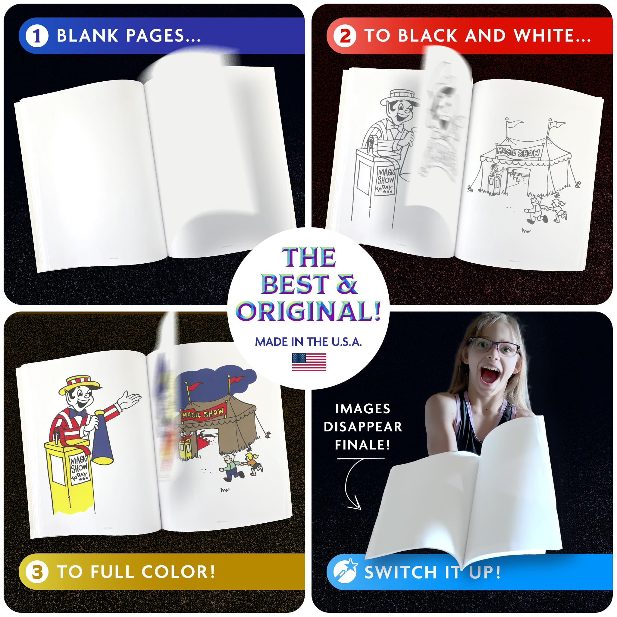 Royal Magic Coloring Book Trick – Classic Color Changing Illusion for Kids & Adults