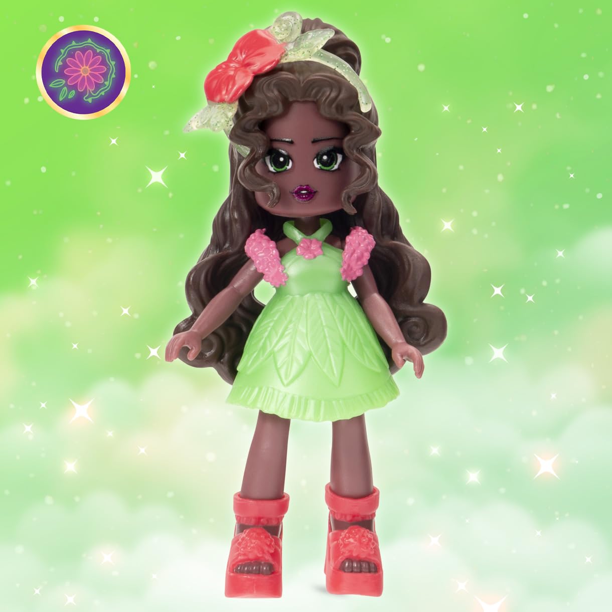 Royale High Series 2 Nature Fairy Doll - 3 Inch with 9 Fashion Pieces & Virtual Item Code