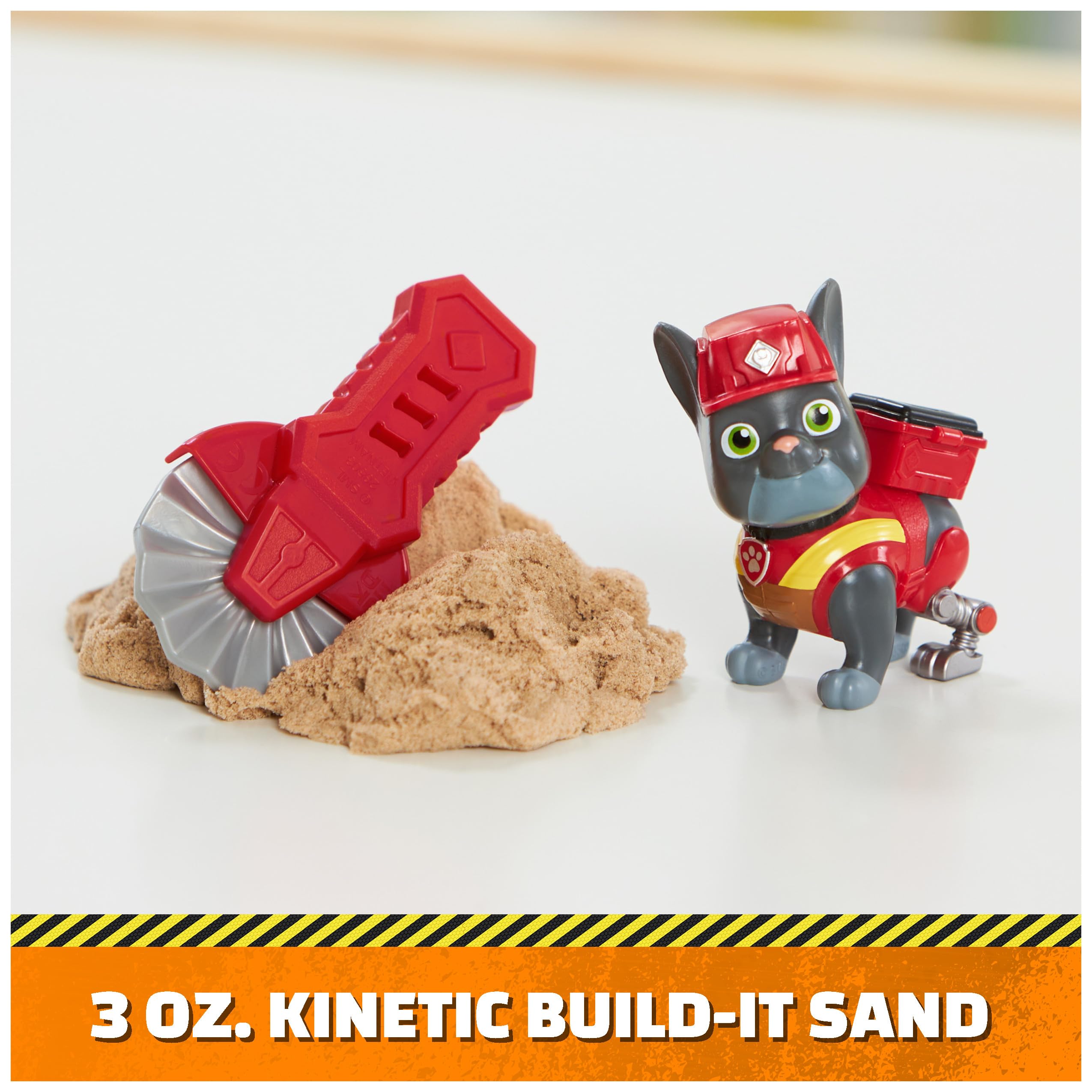 Rubble & Crew Charger & Wheeler Action Figures with Kinetic Build-It Sand and Tools