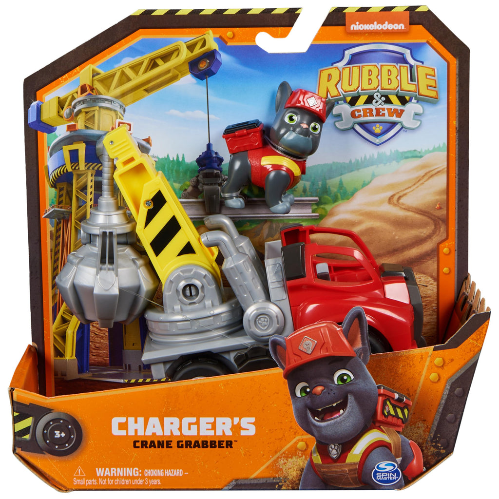 Rubble & Crew Charlie Crane Figurine – Construction Toy with Articulated Figure for Kids Ages 3+