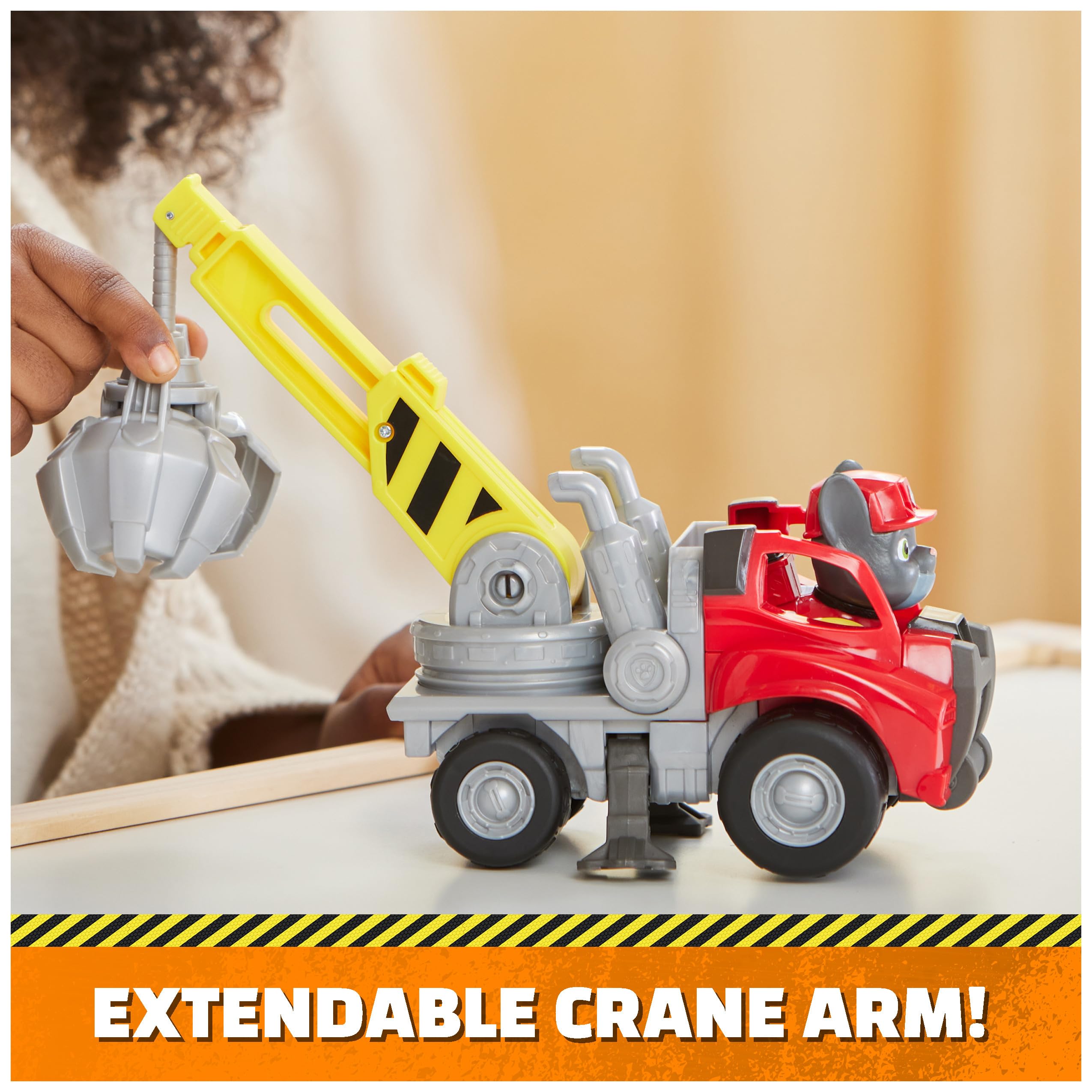 Rubble & Crew Charlie Crane Figurine – Construction Toy with Articulated Figure for Kids Ages 3+