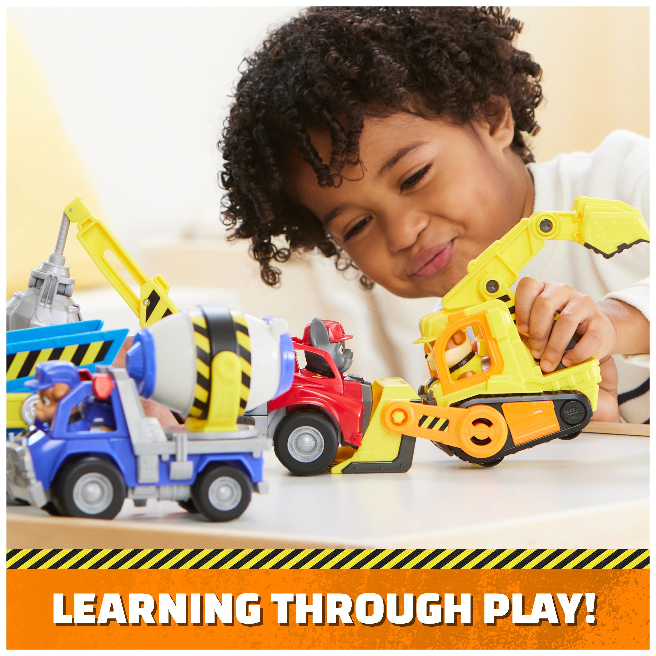 Rubble & Crew Charlie Crane Figurine – Construction Toy with Articulated Figure for Kids Ages 3+