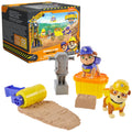 Rubble & Crew Rubble and Mix Action Figures Set with Kinetic Build-It Sand and Tools