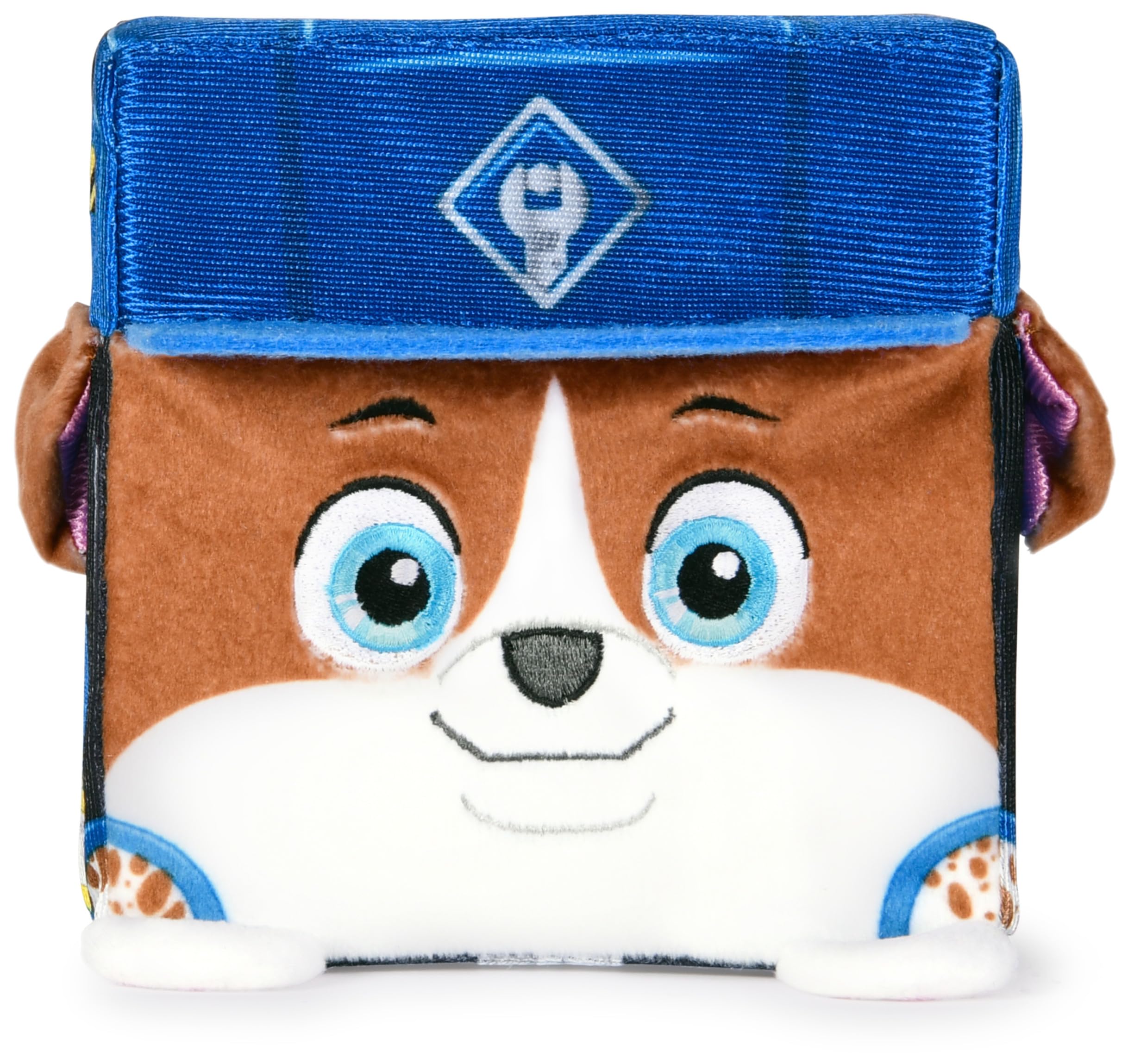 Rubble & Crew Wheeler Plush Toy - 4-Inch Stackable Cube Stuffed Animal for Kids 3+