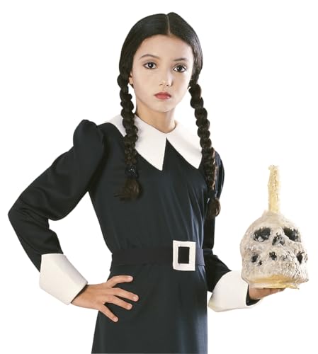 Rubie's Child Wednesday Addams Wig - Officially Licensed Costume Wig for Kids