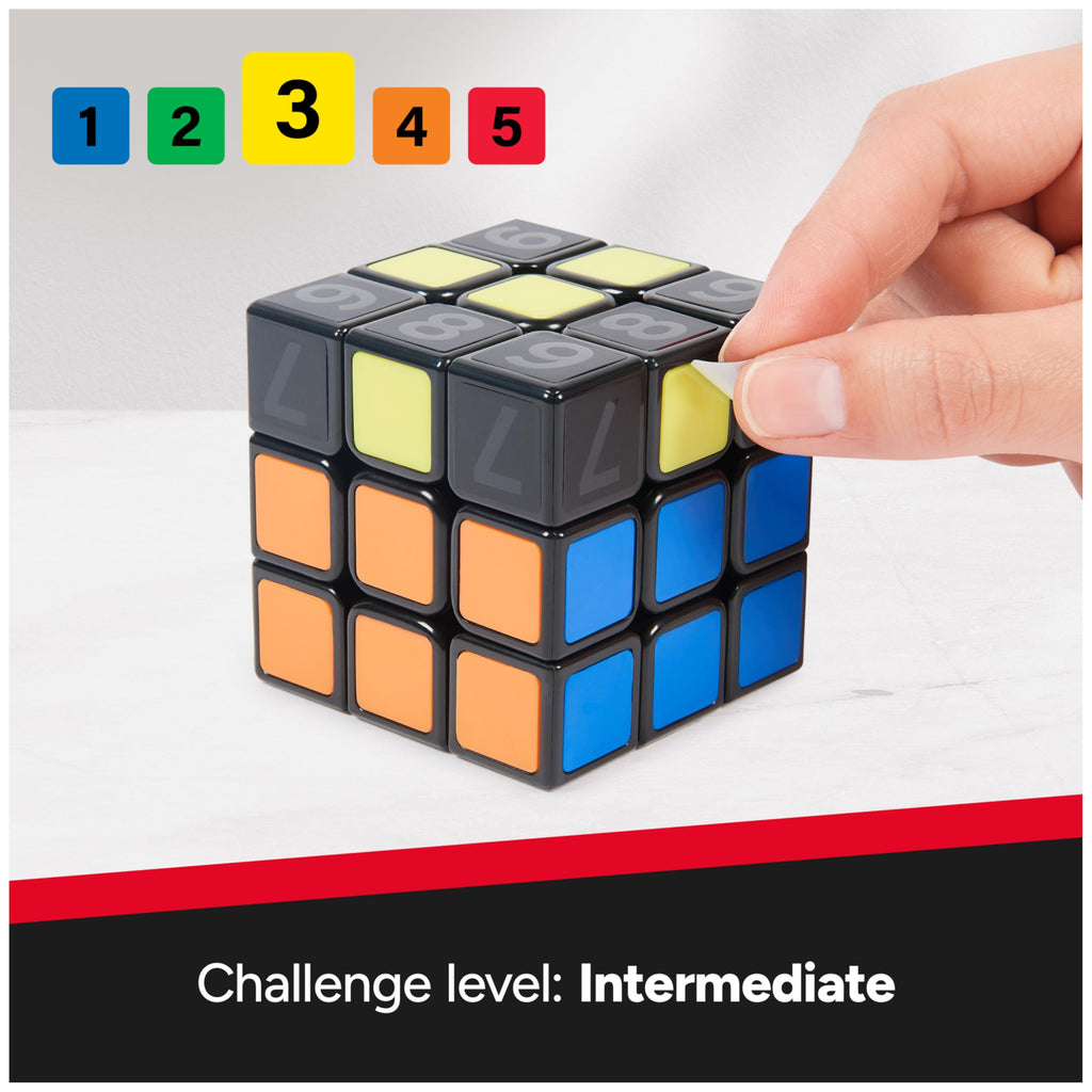Rubik's Coach Cube 3x3 – Learn to Solve with Stickers, Guide & Videos – Ages 8+