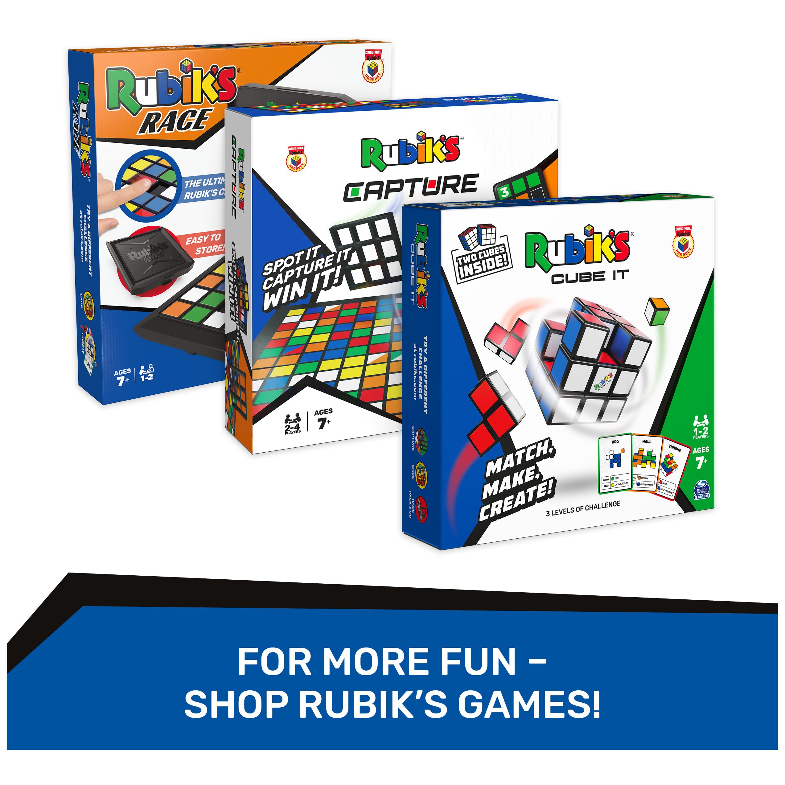 Rubik’s Cube 3x3 Magnetic Speed Cube – Pre-Lubricated, Smooth Turning for Ages 8+