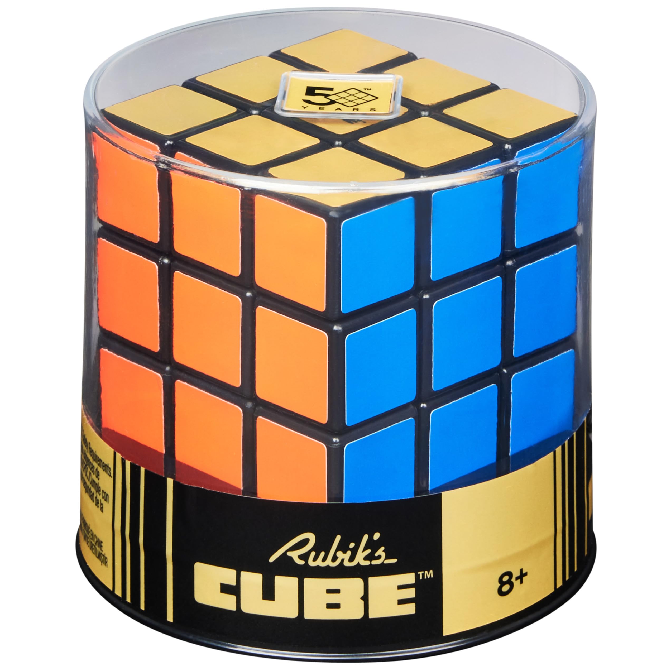 Rubik's Cube 50th Anniversary Retro Edition – Classic 3x3 Puzzle with Vintage Look
