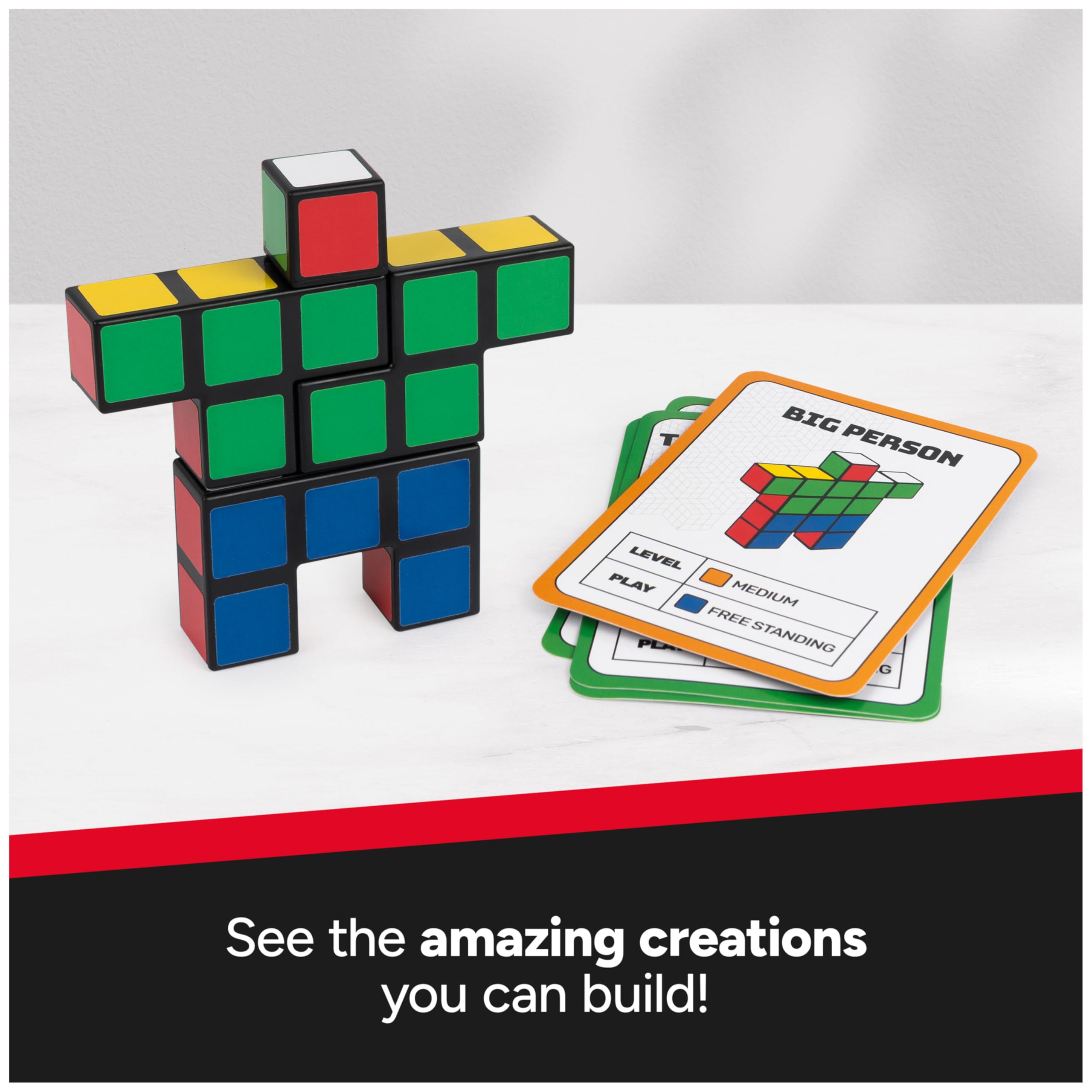 Rubik’s Cube It - 2-Player 3D Puzzle Sequence Game | Stress Relief & Travel Toy for Ages 7+