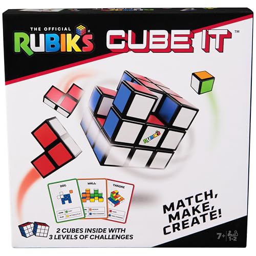 Rubik’s Cube It - 2-Player 3D Puzzle Sequence Game | Stress Relief & Travel Toy for Ages 7+