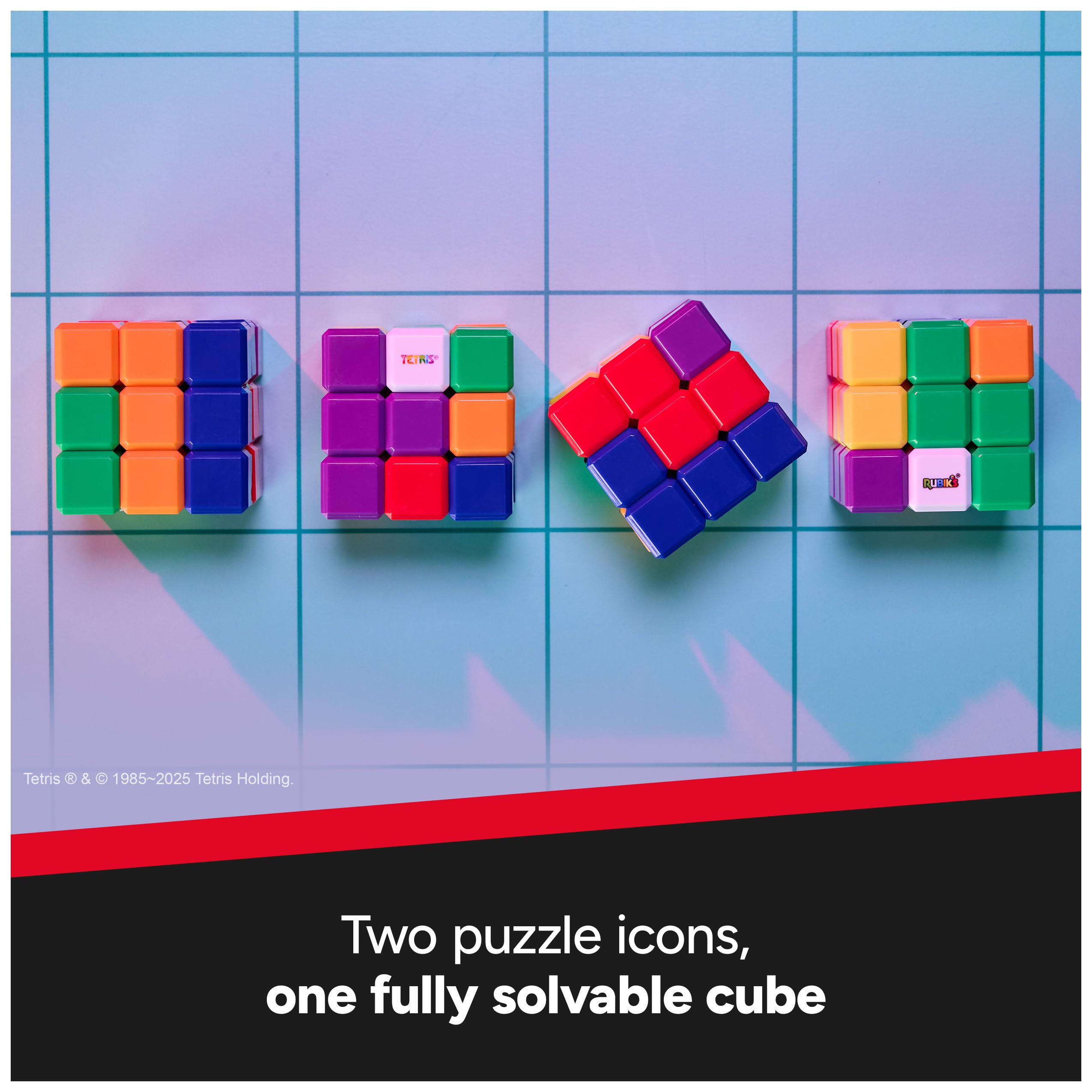 Rubik's Cube Tetris Cube – Brain Teaser Puzzle for Adults & Teens