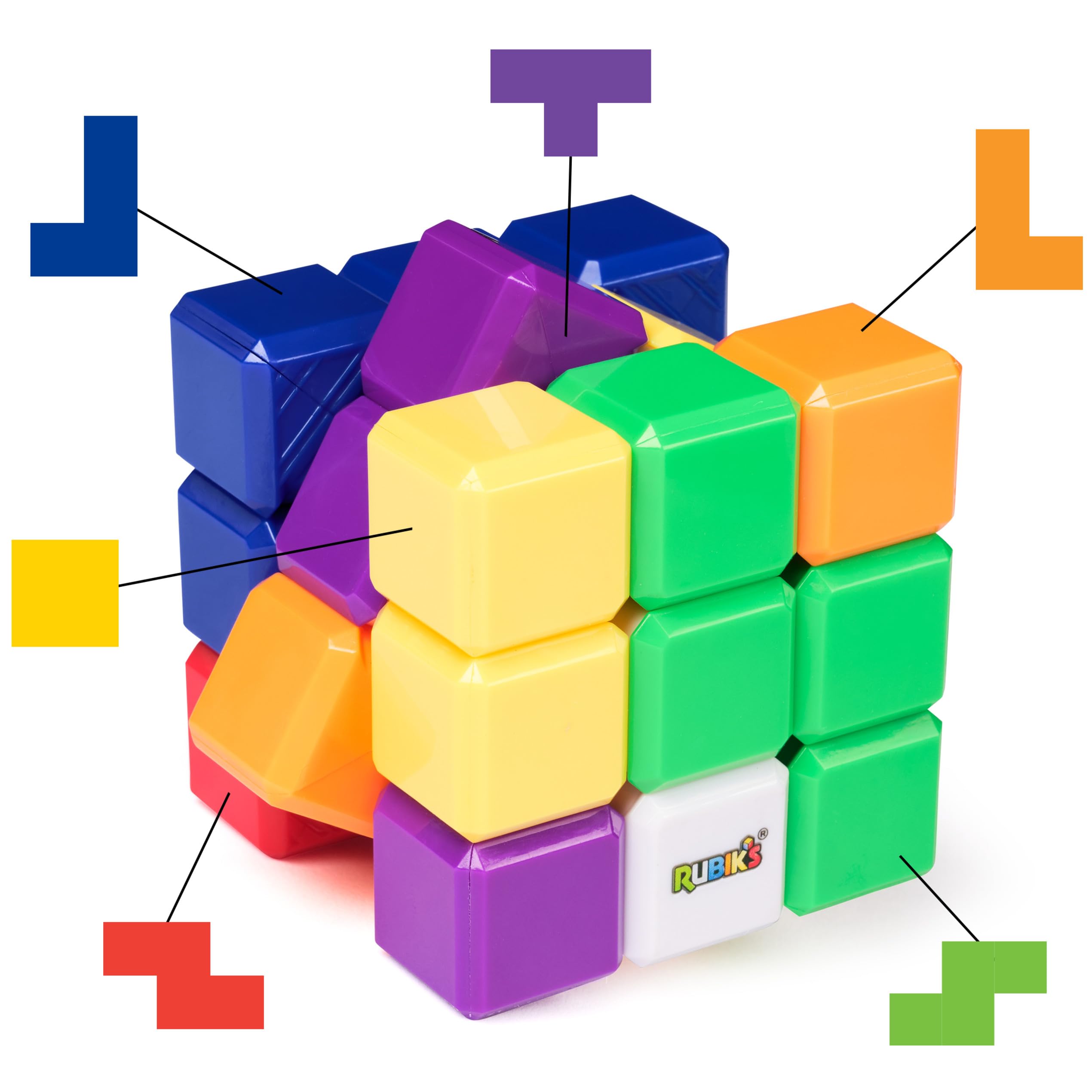 Rubik's Cube Tetris Cube – Brain Teaser Puzzle for Adults & Teens