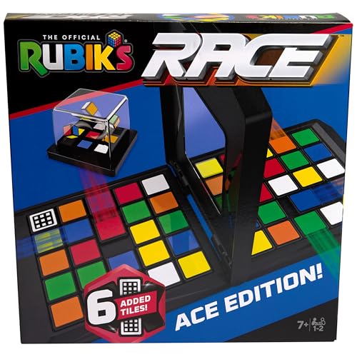 Rubik's Race Ace Edition – 2-Player Fast-Paced Puzzle Strategy Board Game for Ages 7+