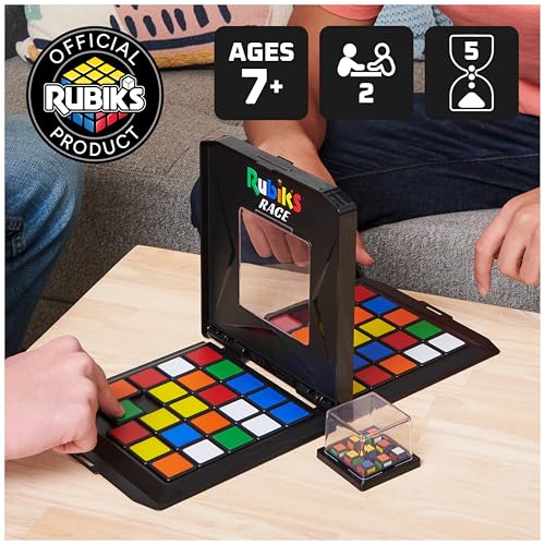 Rubik's Race Ace Edition – 2-Player Fast-Paced Puzzle Strategy Board Game for Ages 7+