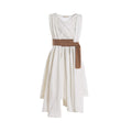 Ruikajia Girls Deluxe Star Wars Rey Costume with Rhinestone Accents