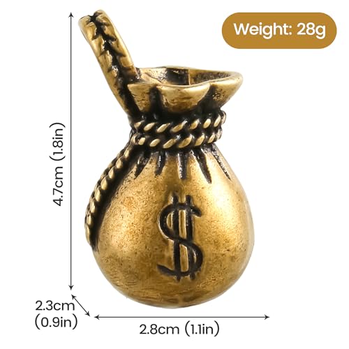 RUNNING HOT Money Bag Poker Guard – Metal Card Protector with Golden Sheen, Poker Gift for Men