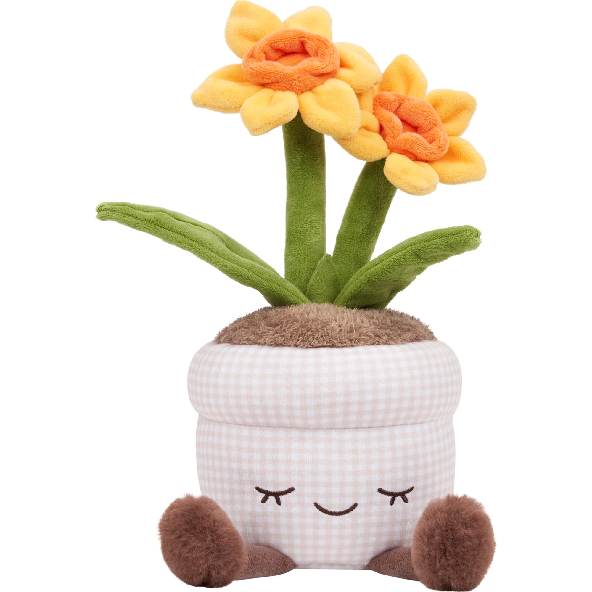 Russ Greenhouse 12-Inch Daffodil Plush – Eco-Friendly Soft Toy for Ages 3+