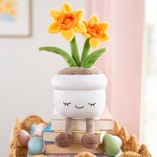 Russ Greenhouse 12-Inch Daffodil Plush – Eco-Friendly Soft Toy for Ages 3+