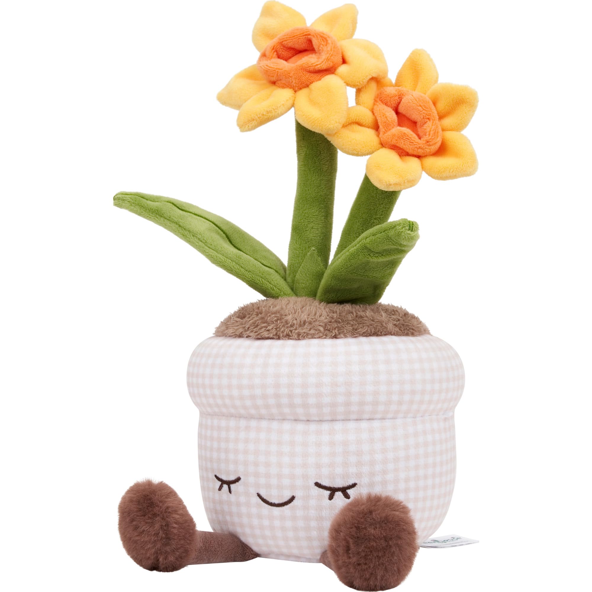Russ Greenhouse 12-Inch Daffodil Plush – Eco-Friendly Soft Toy for Ages 3+