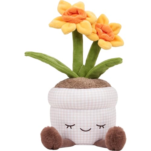 Russ Greenhouse 12-Inch Daffodil Plush – Eco-Friendly Soft Toy for Ages 3+
