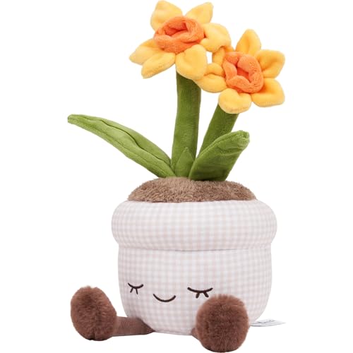 Russ Greenhouse 12-Inch Daffodil Plush – Eco-Friendly Soft Toy for Ages 3+