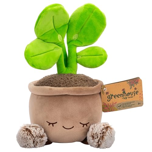 Russ Greenhouse 12-Inch Pilea Plant Plush – Ultrasoft Official Jazwares Toy, Ages 3+