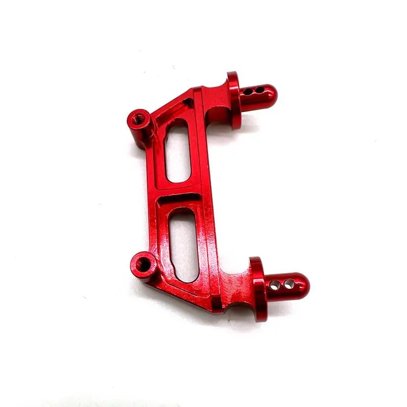 RWLZLB 16281 F/R Metal Body Pillars for 1/16 RC Trucks - Replacement Accessories Compatible with Hyper GO H16BM H16GT H16DR MJX H16 16208 16209 16210 (Red)