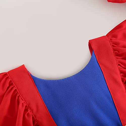 RWYBEIW Newborn Baby Girls Snow White Romper Costume Set 2-Piece Summer Outfit with Headband