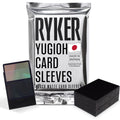 Ryker Japanese Size Matte Card Sleeves – 100 Pack for Yu-Gi-Oh, Vanguard & TCGs (Black)