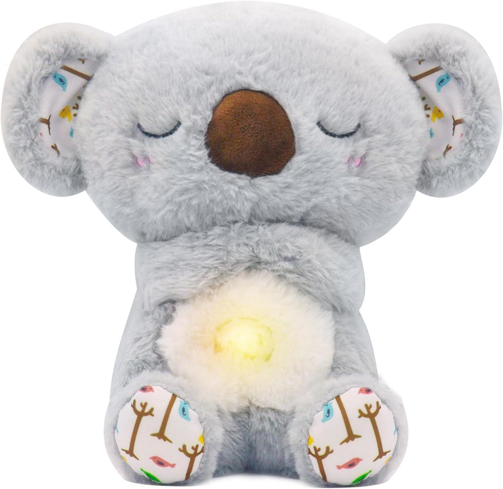 rytopt Breathing Stuffed Animal Koala – Simulated Breathing, 4 Speeds, Volume Control, Music & Light, Soft Plush Toy, 9.4 Inches