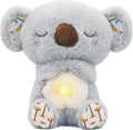 rytopt Breathing Stuffed Animal Koala – Simulated Breathing, 4 Speeds, Volume Control, Music & Light, Soft Plush Toy, 9.4 Inches