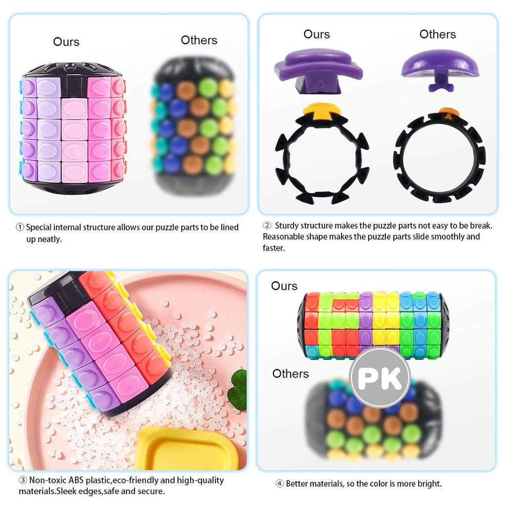 R.Y.TOYS Rotate and Slide Puzzle – Brain Teaser Fidget Toy for Pattern Creation and Restoration