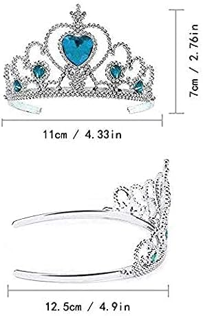 S & E TEACHER'S EDITION 8-Piece Princess Tiara Set – Sparkly Crowns for Girls, Birthday Party Favors & Goodie Bag Fillers (8 Colors)