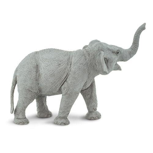 Safari Ltd. Asian Elephant Toy Figurine – Hand-Painted 6.5" Long, Lifelike Details for Kids 3+