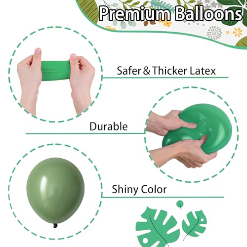 Sage Green and Pink Balloon Arch Kit – 137 Pieces with Metallic Gold and Sand White for Baby Showers and Birthdays
