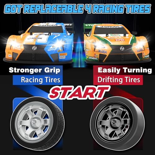 Sakeye 1/16 RC Drift Car 4WD 25KM/H High Speed with Colorful Lights and 2.4GHz Remote