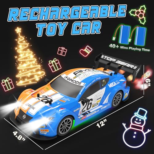 Sakeye 1/16 RC Drift Car 4WD 25KM/H High Speed with Colorful Lights and 2.4GHz Remote
