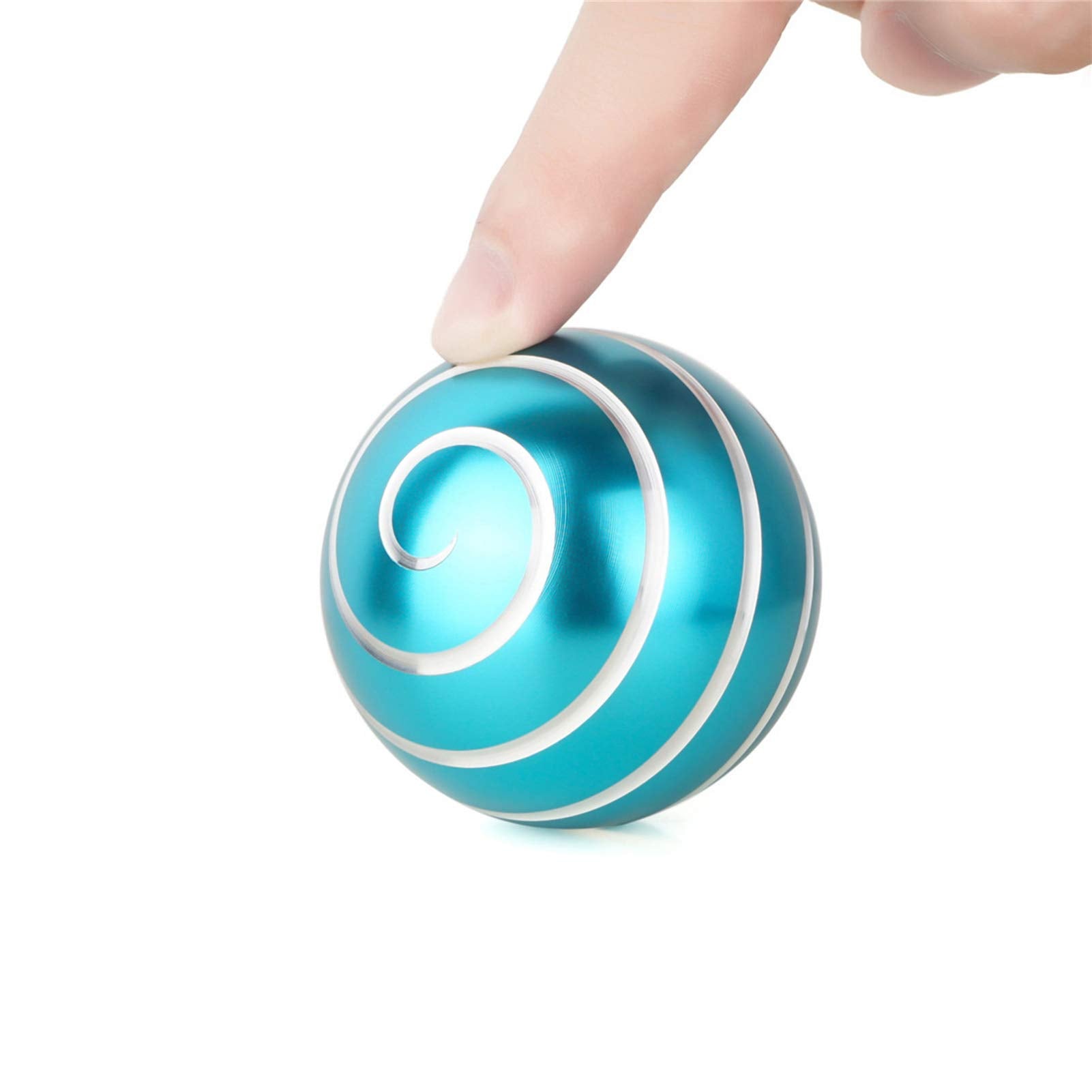 samisoler Aluminum Spinning Top Desk Toy – Optical Illusion Stress Relief, Spins Up to 300 Seconds