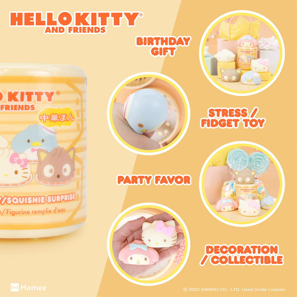 Sanrio Hello Kitty & Friends Steamed Bun Squishy Toy – Mystery Blind Capsule (1 Pack)