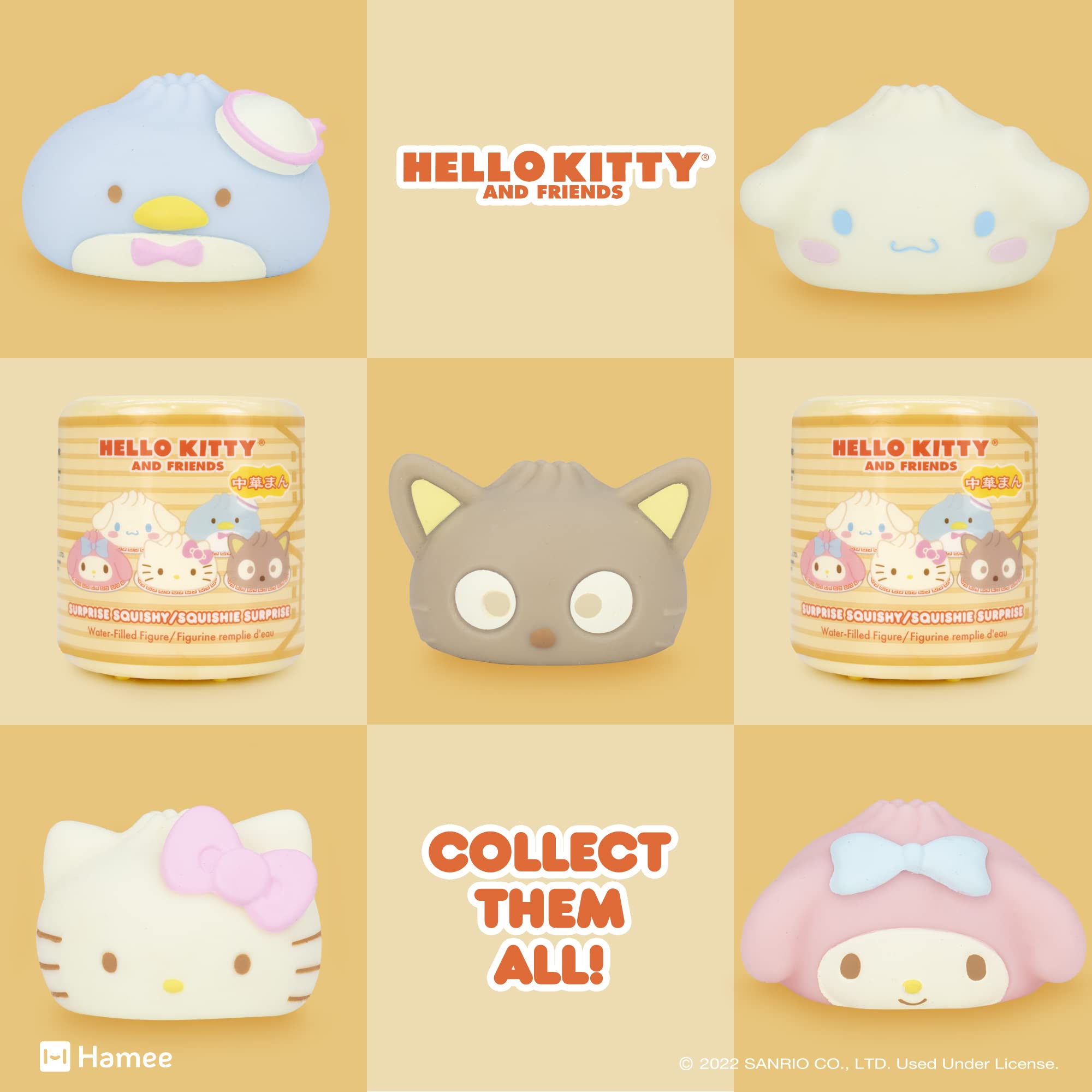 Sanrio Hello Kitty & Friends Steamed Bun Squishy Toy – Mystery Blind Capsule (1 Pack)