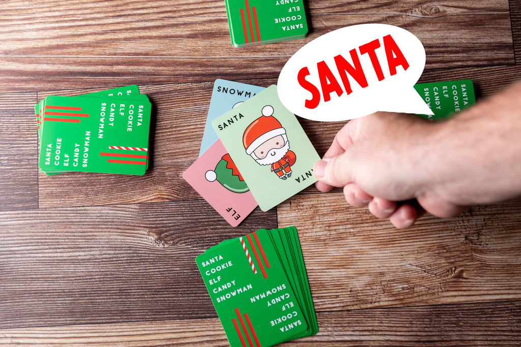 Santa Cookie Elf Candy Snowman Christmas Edition Card Game – Fast-Paced Holiday Fun for Families, Kids, Teens, and Adults (2-8 Players)