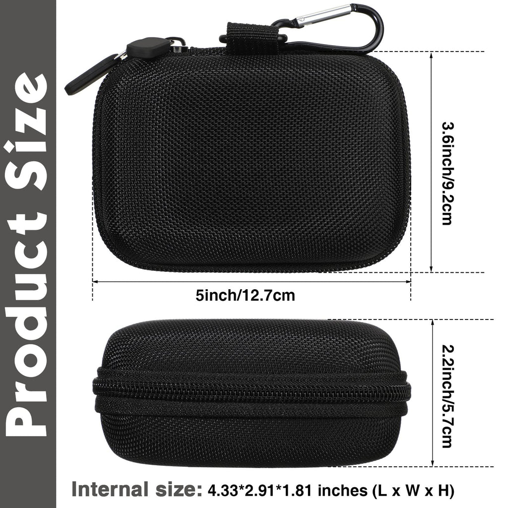 Sanwuta 2-Pack EVA Travel Card Case – Hard Protective Storage for Playing Cards (Black)