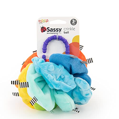 Sassy Crinkle Ball – Sensory Toy with Crinkle Textures for Ages 3+ Months