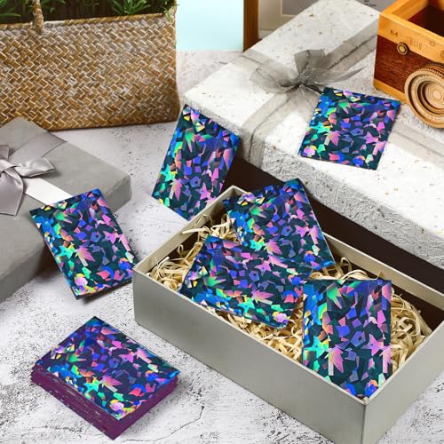 Sayglossy 200 Holographic Card Sleeves – Black Matte Kpop Photocard Protectors (2.6x3.6 inches)