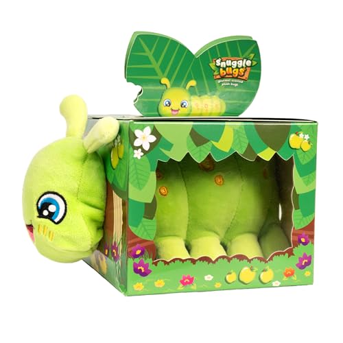 Scentco Snuggle Bugs Caterpillar – Green Apple Scented Plush Toy for Kids, Aromatherapy Gift