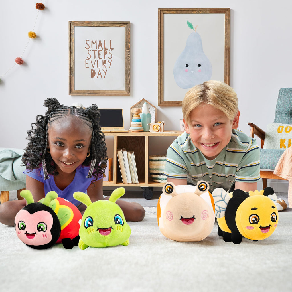 Scentco Snuggle Bugs Caterpillar – Green Apple Scented Plush Toy for Kids, Aromatherapy Gift