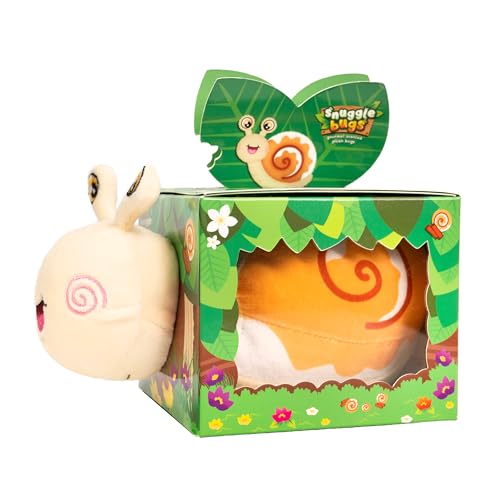 Scentco Snuggle Bugs Snail - Cinnamon Roll Scented Plush Toy for Kids, Aromatherapy Gift